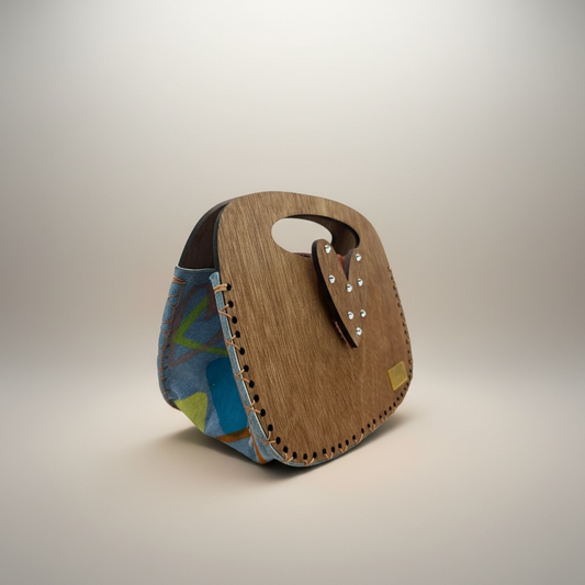Wood heart metallic Dark