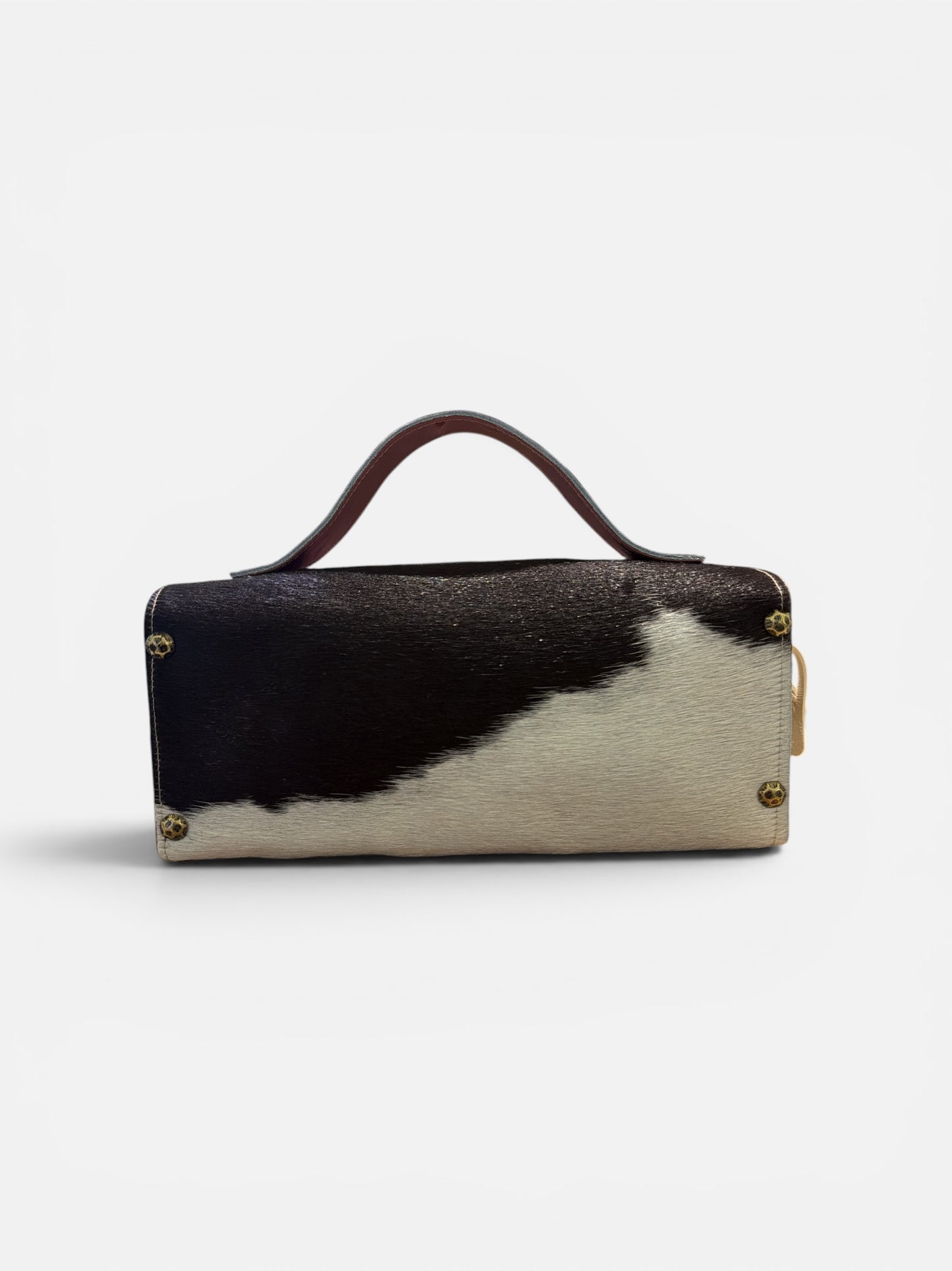Cartera Milagros Hairy| Cuero y Madera Hecha en Puerto Rico