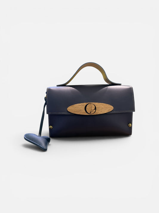 Cartera Adelaida | Cuero y Madera Hecha en Puerto Rico
