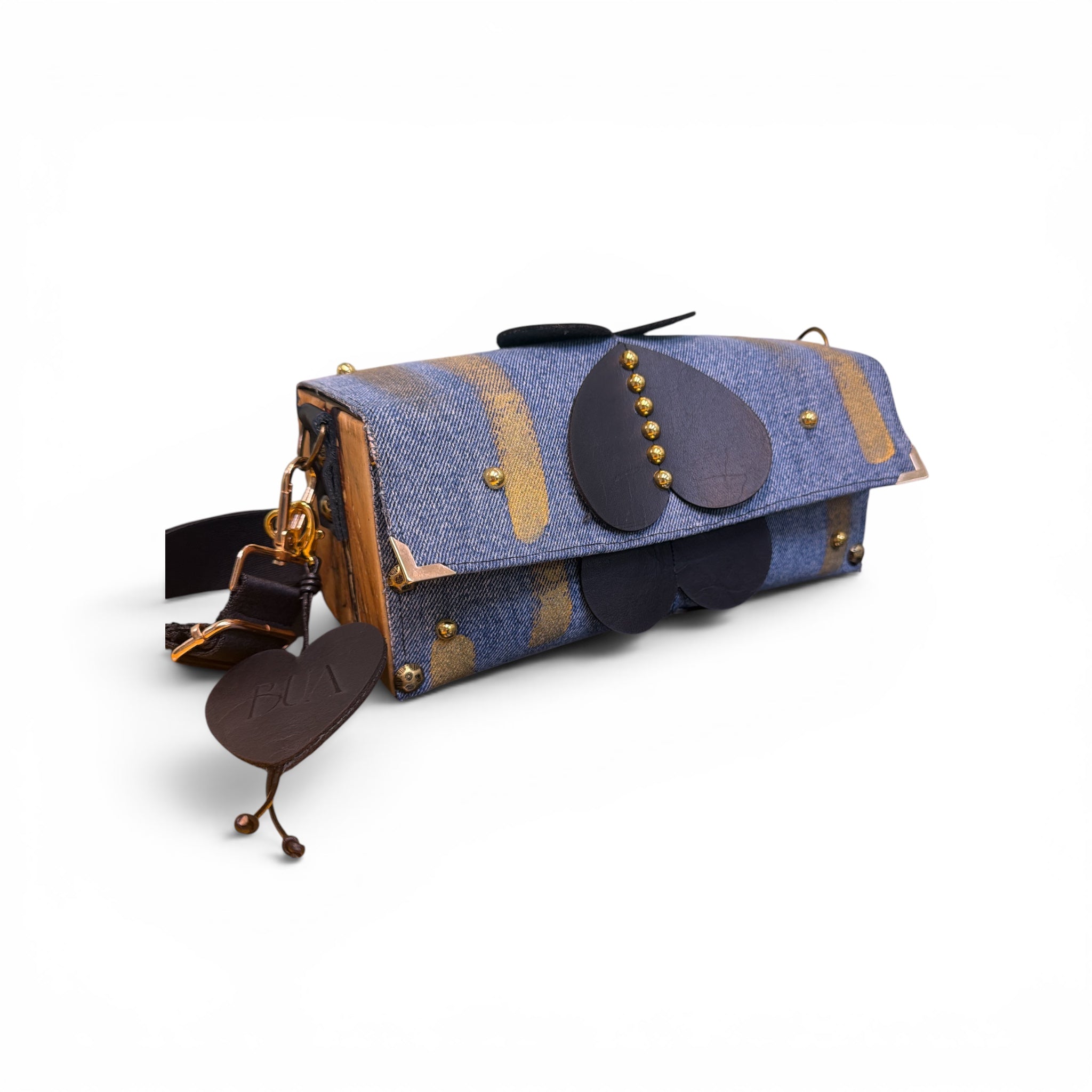 Cartera Cuero Y Madera| Milagros Mix