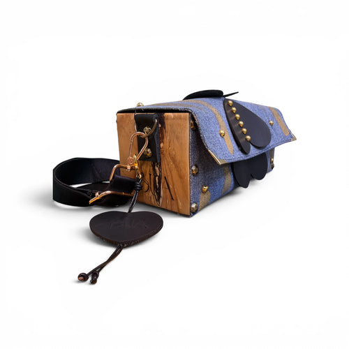 Cartera Cuero Y Madera| Milagros Mix