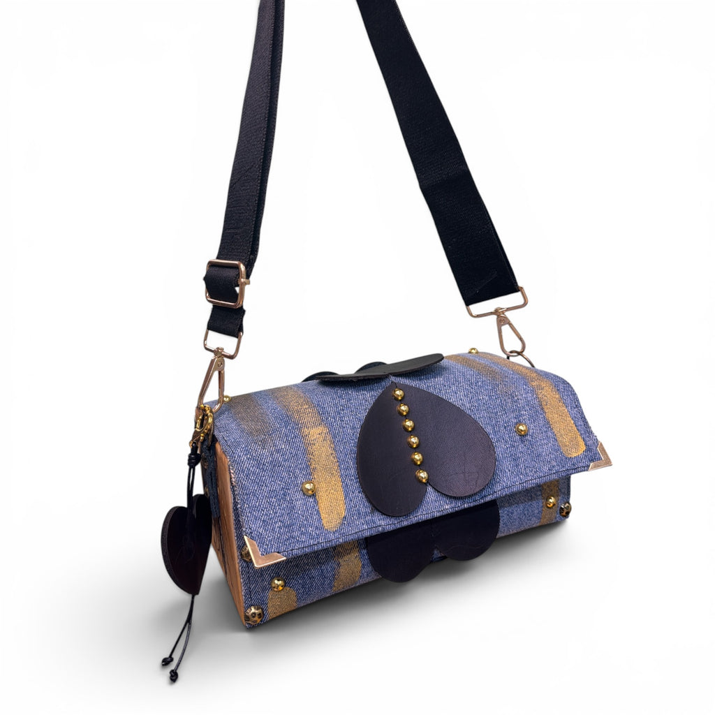 Cartera Cuero Y Madera| Milagros Mix