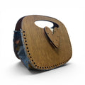 Wood Heart – Cartera en Madera y Denim Pintada a Mano