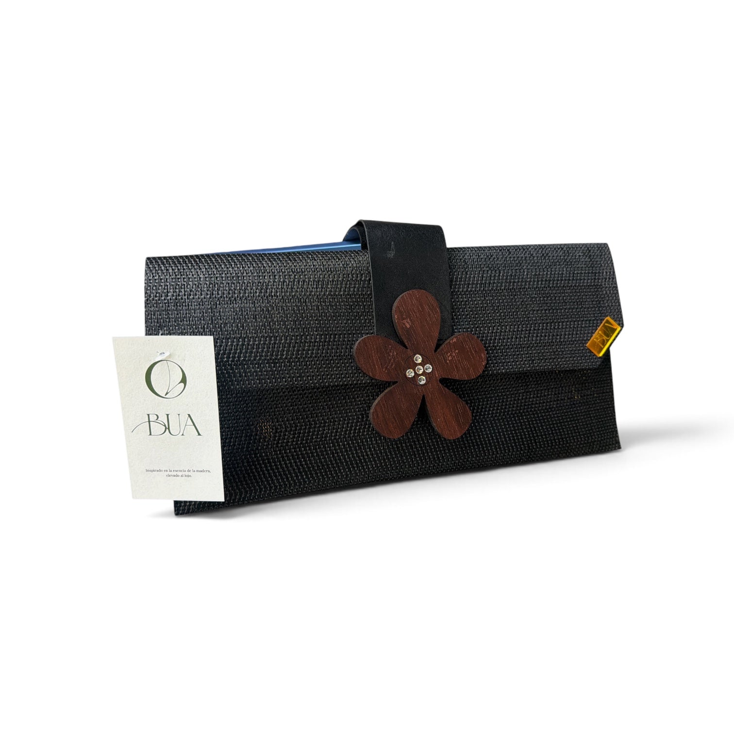 BUA Aurora | Clutch convertible de madera, cuero y plástico | Bori