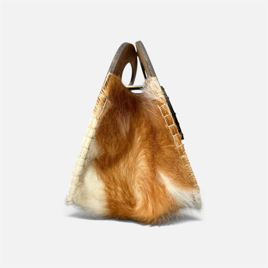 Bravia Wood Heart | Cartera madera y cuero