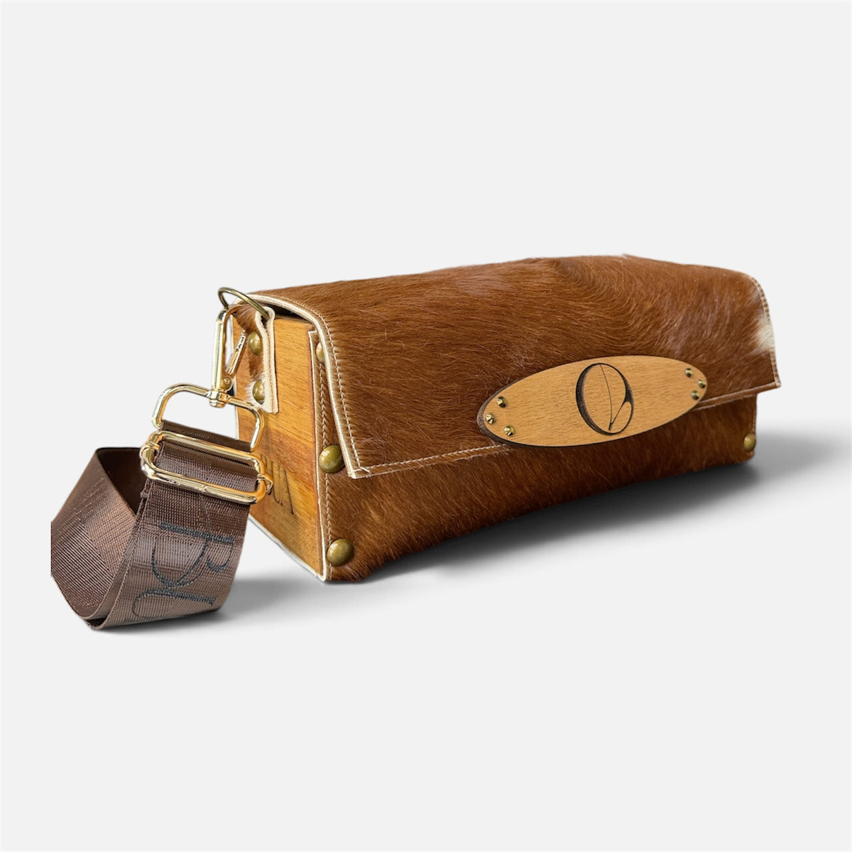 Bravía Milagros | Cartera Cuero y madera
